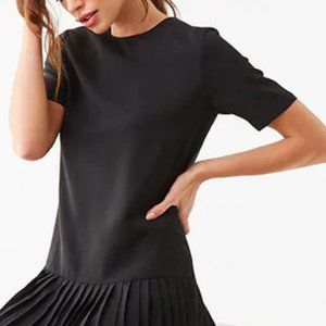Pleated Shift Dress